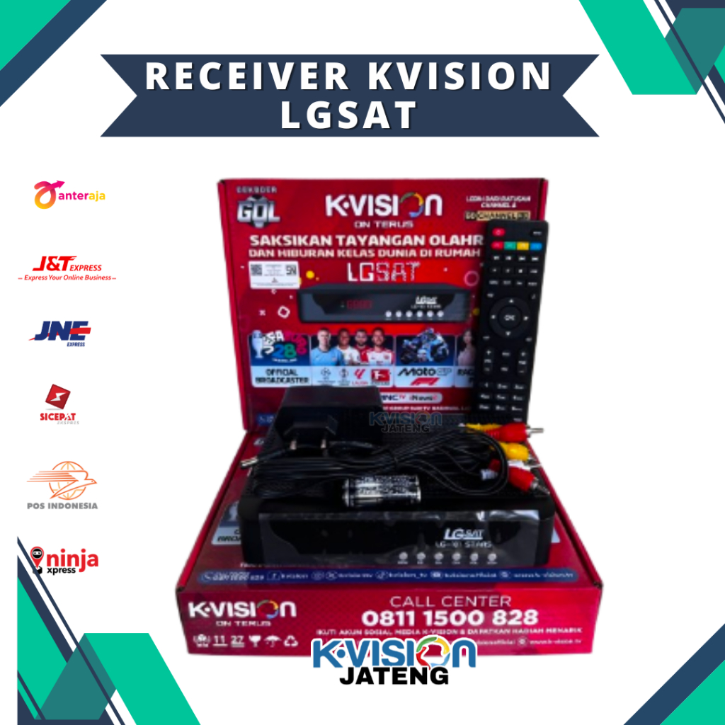 RECEIVER KVISION LGSAT STARS TERBARU UNTUK PARABOLA JARING DAN MINI