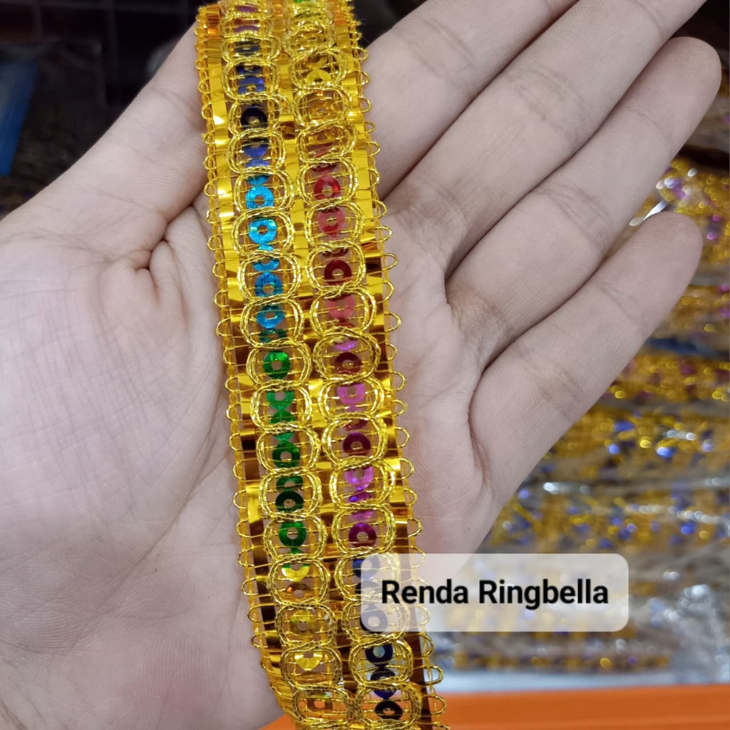 Renda Ringbella Baris ROL Renda Baju Adat Hiasan Baju Pentas Baju Pesta