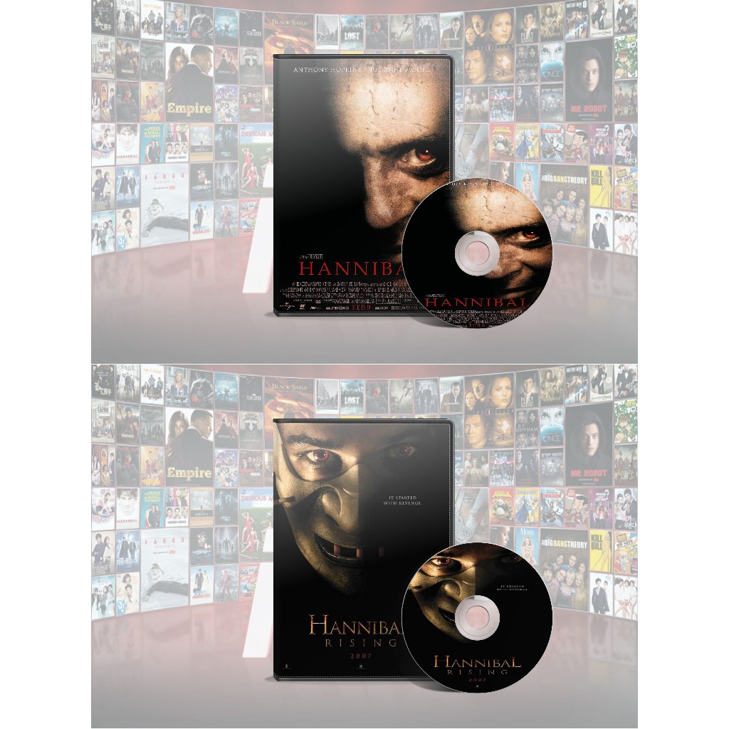 DVD Hannibal (2001) + DVD Hannibal Rising (2007)