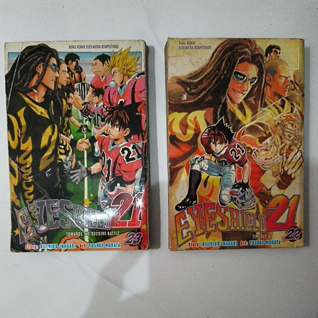 komik set eyeshield 21 vol  22 & 23 bekas