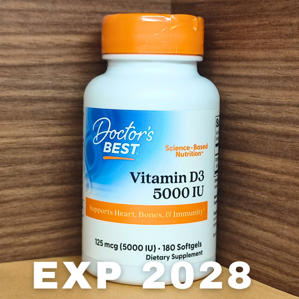 Doctors Best Vitamin D3 5000 IU 180 softgels Doctor's Doctor Best Vit D3 5000