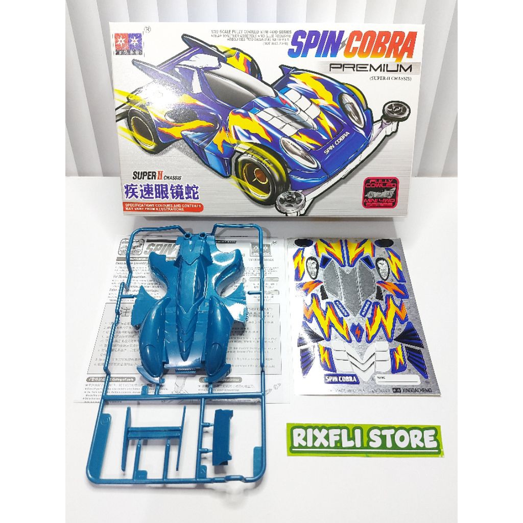 Body Tamiya KIT DAXING Series SPIN COBRA PREMIUM Dapat Box nya Part Copotan KIT DAXING