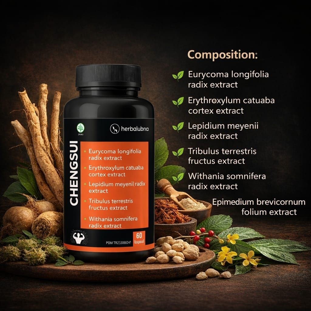 CHENGSUI Herbal untuk vitalitas & energi pria - dengan bahan bahan extract alami ampuh untuk menamba