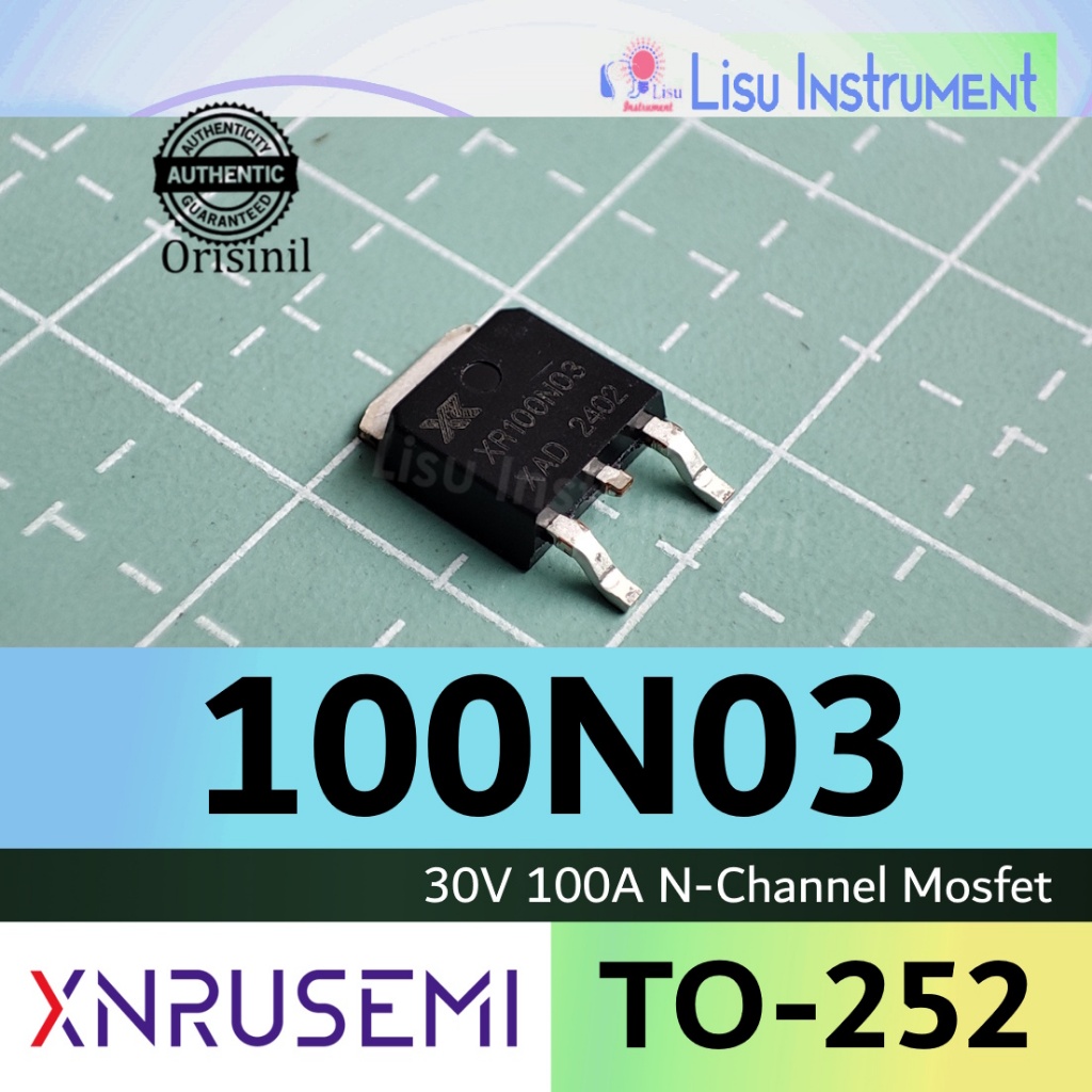XR100N03 30V 100A Mosfet N-Channel SMD 100N03 TO-252 XNRUSEMI Original