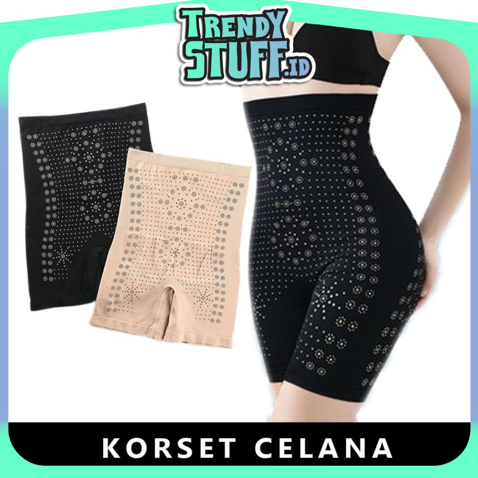 TRENDYSTUFF   Korset Pelangsing Wanita Pembentuk Body Jumbo Stagen Melahirkan Hamil Infrared Melangs