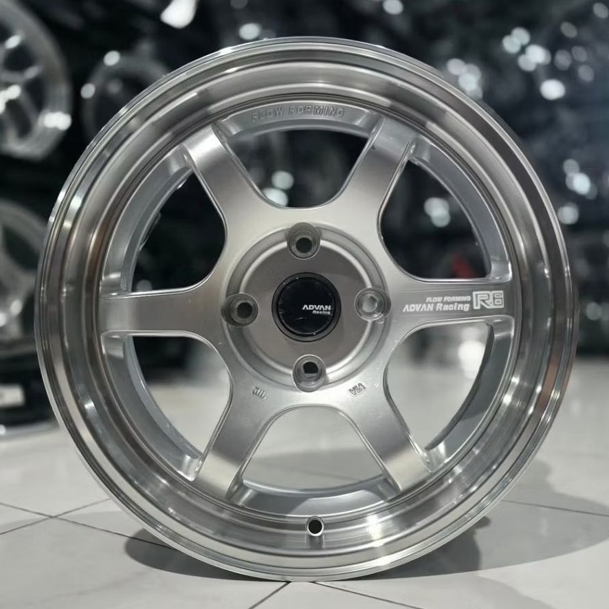 velg mobil ring 16 ADVAN R6 FLOW FORMING PCD 4X114,3 velg mobil racing r16 velg Avanza Xenia Livina 
