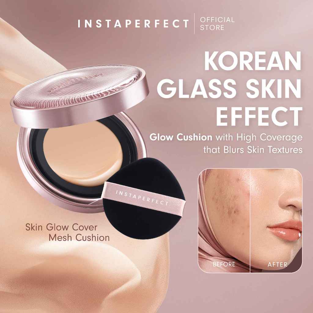 [MAMI LOUISSE CHOICE] Make Up Collection Skin Glow Cover Mesh Cushion & Refill Skincover Air Cushion