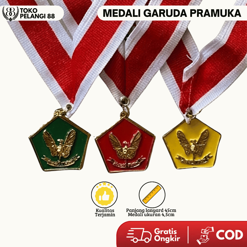 Mendali Garuda Pramuka Kuningan Siaga Penggalang Penegak