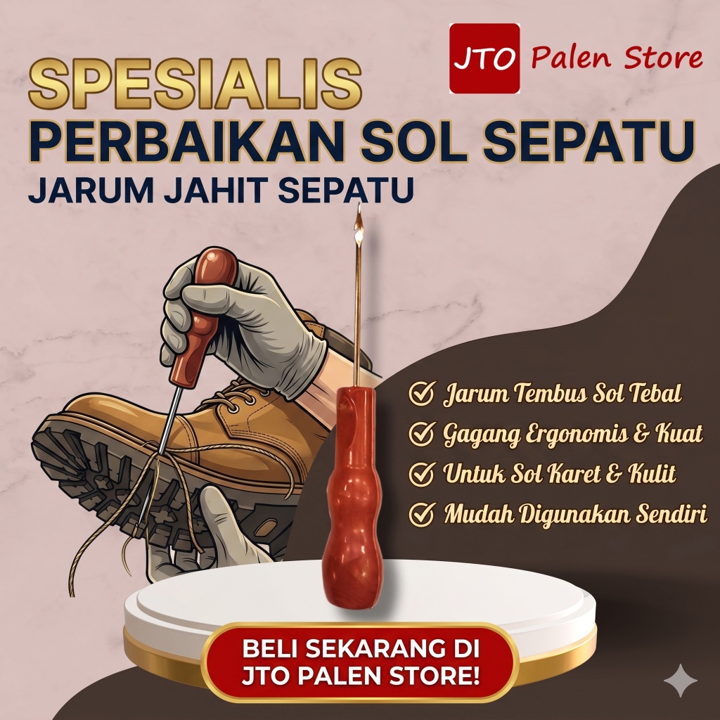 Jarum Jahit Sol Sepatu