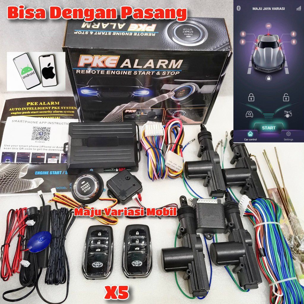 Keyless PKE/Engine Start Stop Mobil+ Central Lock/Alarm PKE