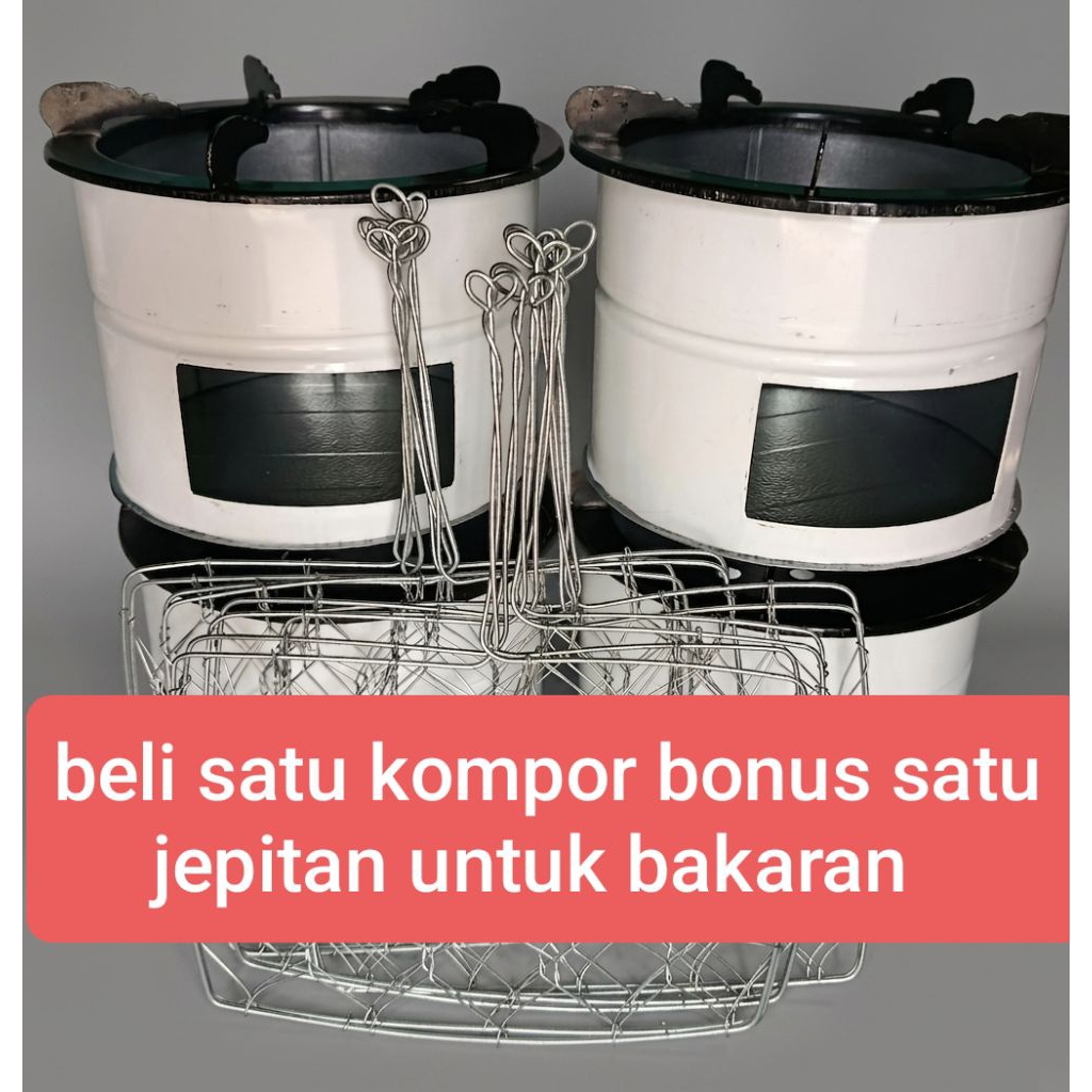 kompor arang  kayu /kompor arang briket anglo moderen bonus jepitan bakaran