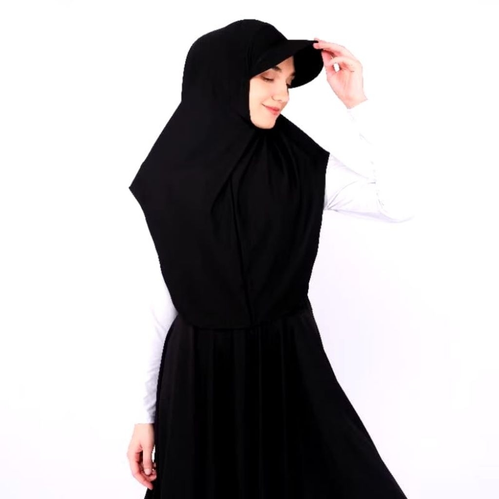 hijab topi instan/hijab topi terbaru/hijab topi kekinian
