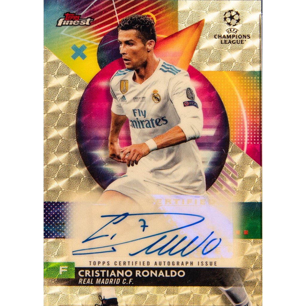 Fullprint Replica Kartu Mainan Anak Jadul Bola tanda tangan ronaldo 2017