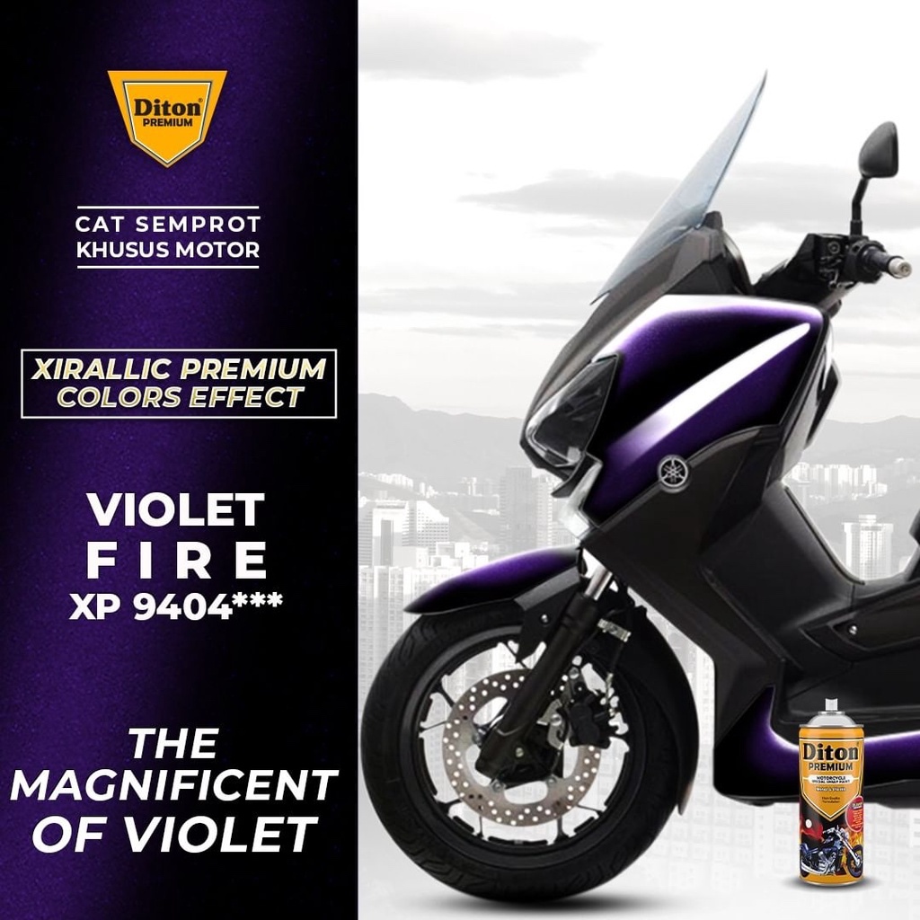 Pilox Ungu Diton Premium Violet Fire || Cat Semprot Body Motor Velg Motor&Rangka Motor