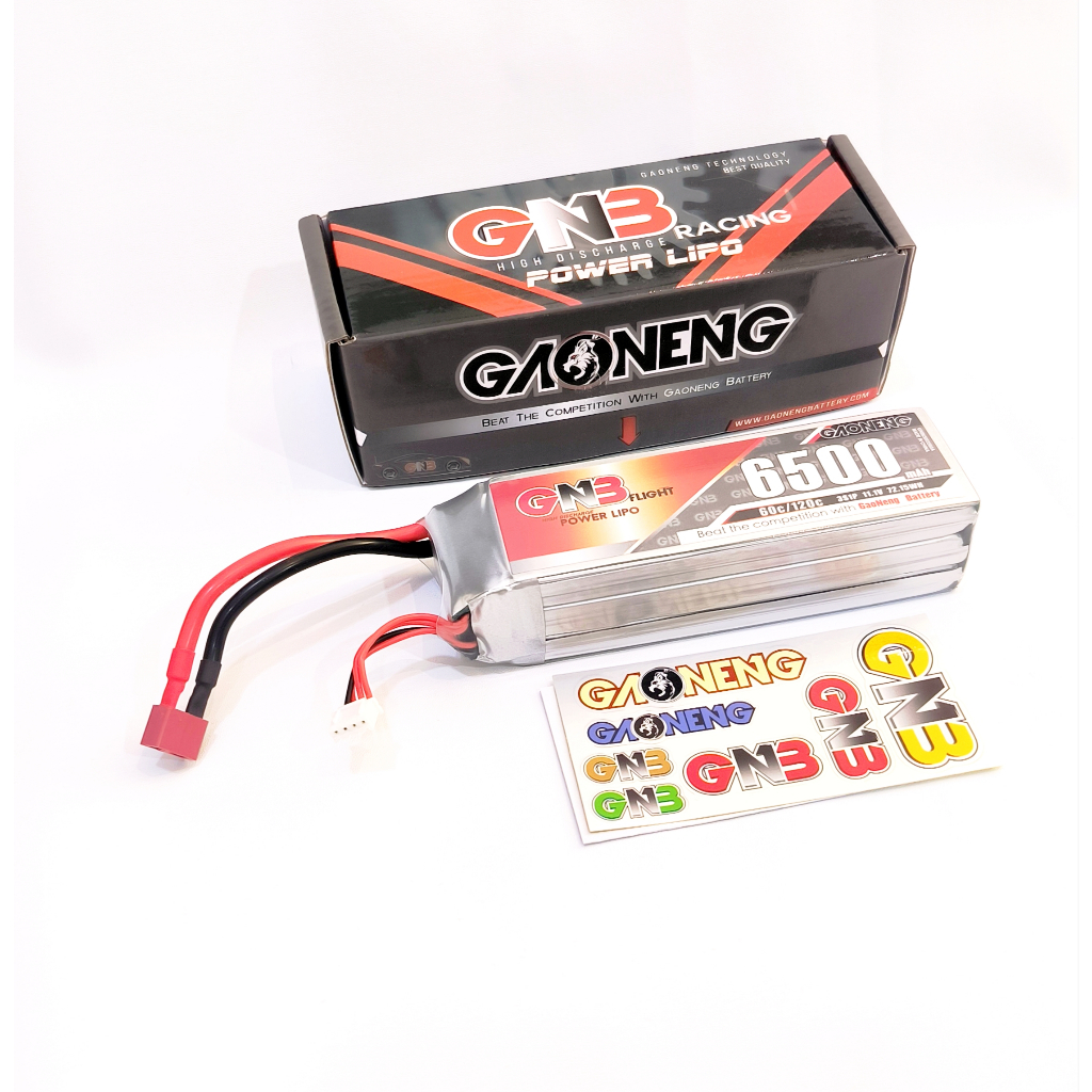 GNB Gaoneng battery rc 3s 11.1V 6500mAH 60C/120C dean T plug baterai rc car rc boat HNR H9803 H9804 