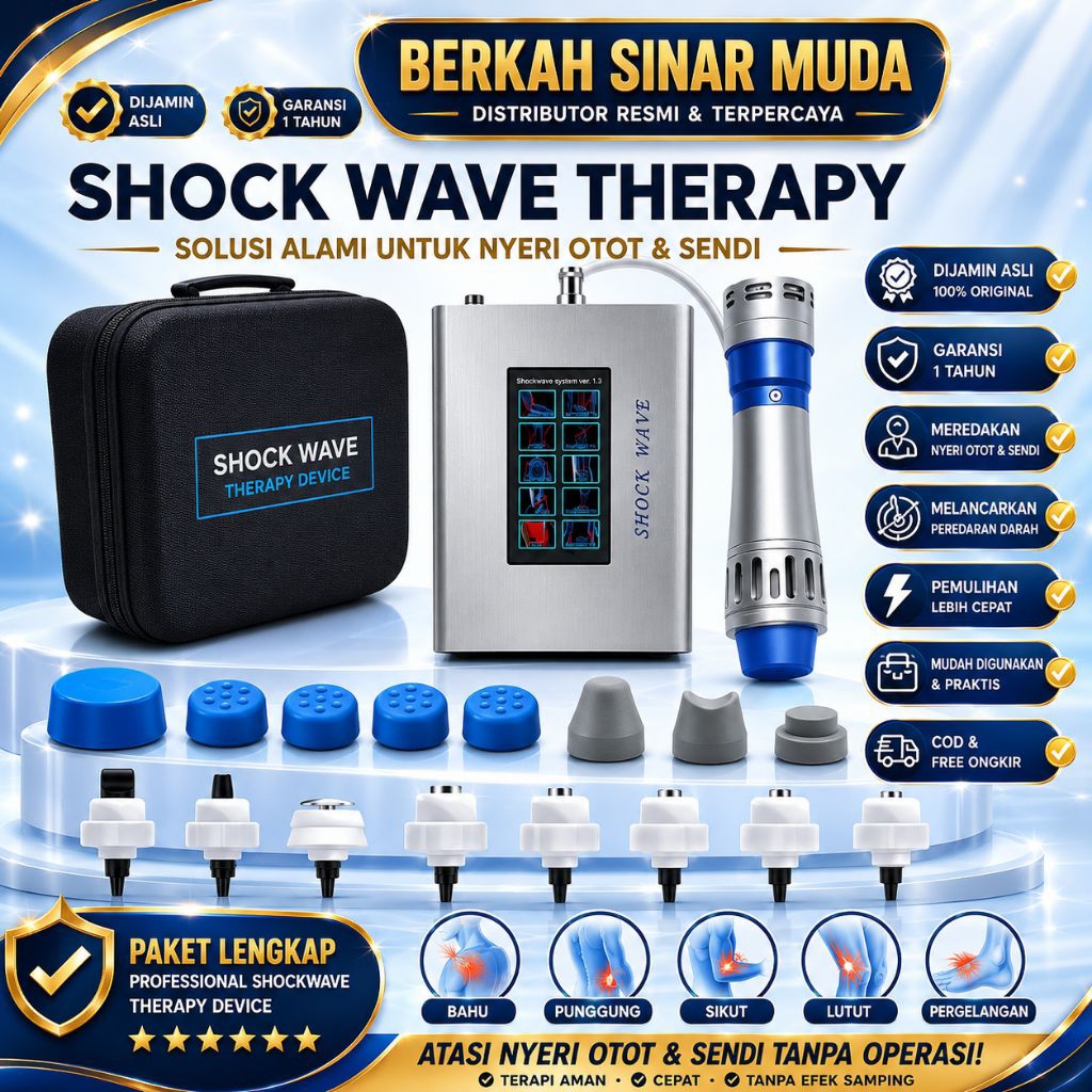Shockwave Pain Relief Therapy ESWT Fisioterapi gelombang kejut