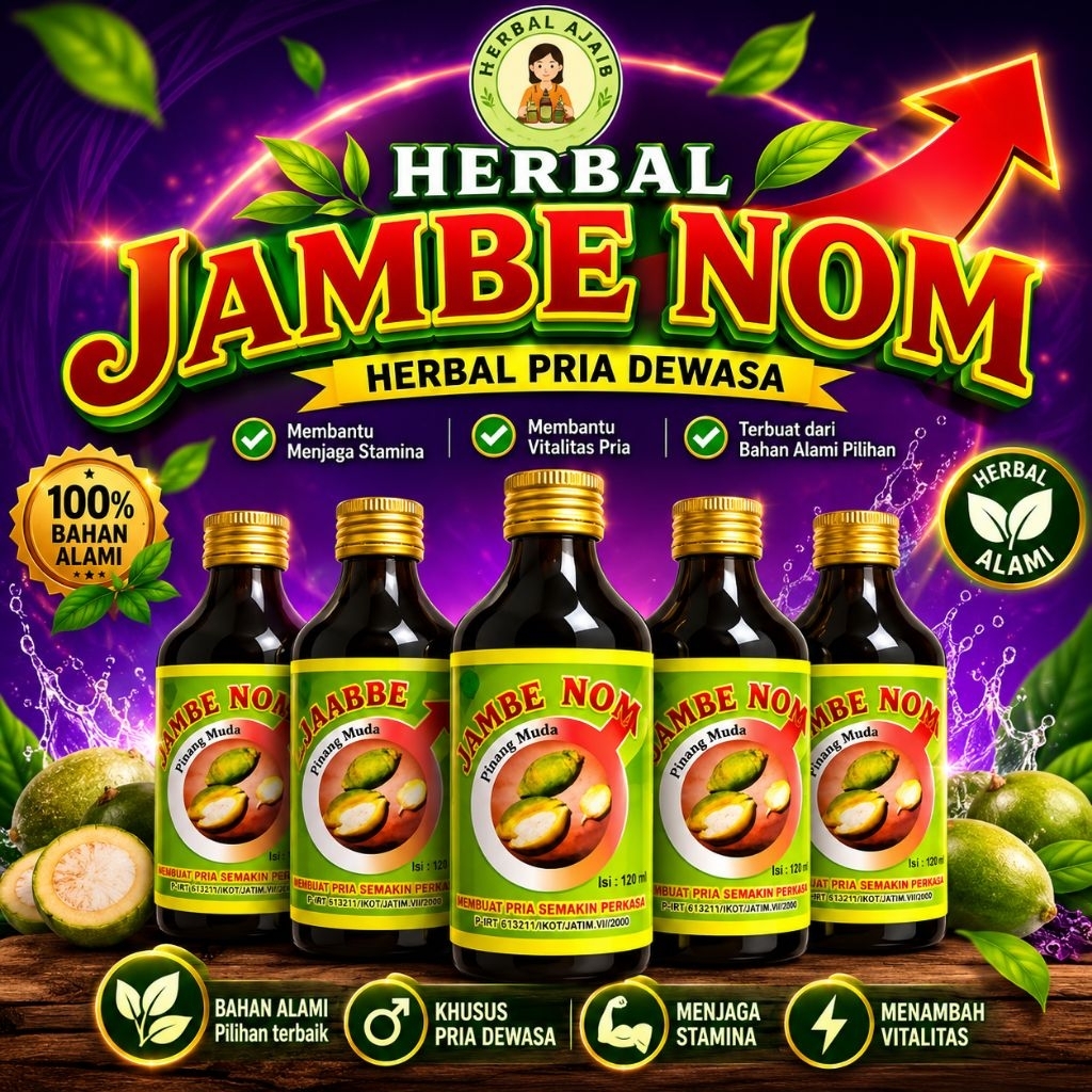 jamu herbal jambe nom 1slop isi 15 botol