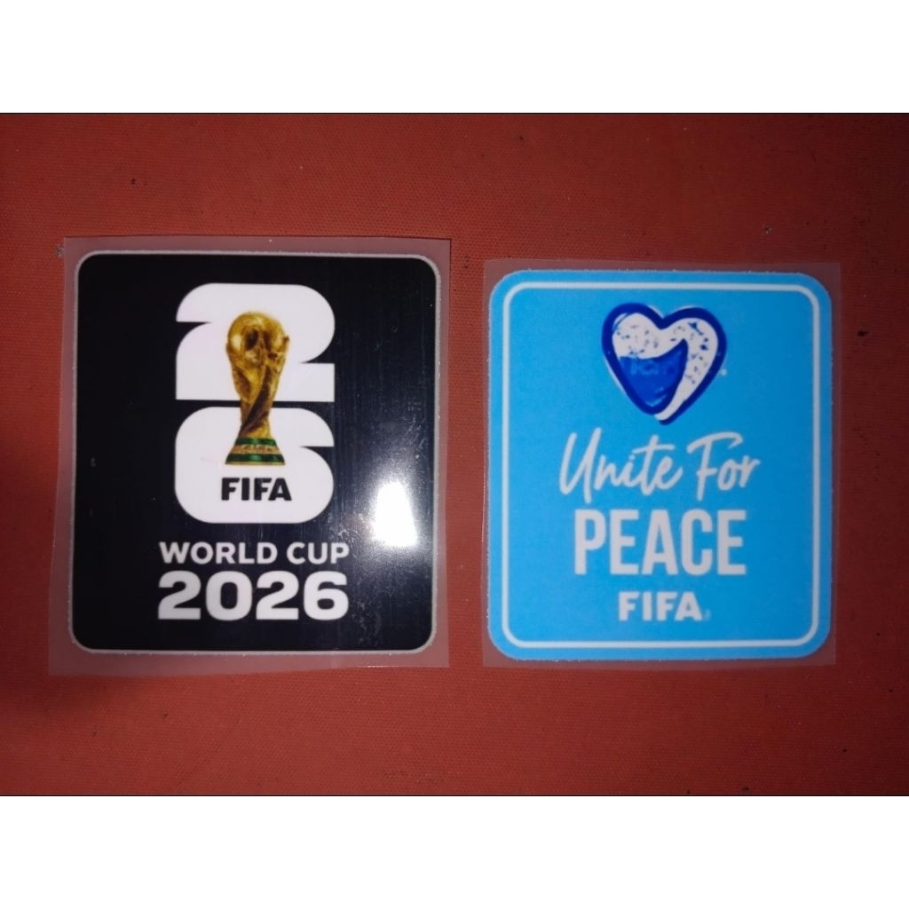 Badge Patch bola Kualifikasi piala dunia world cup 2026 bahan velvet
