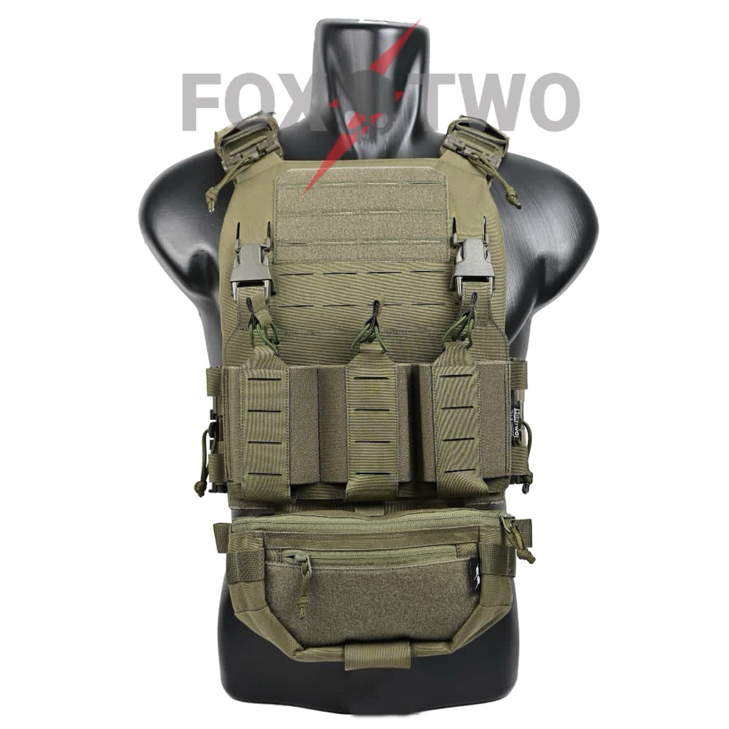 BODYVEST FOX TWO PLATE CARRIER GEN 3 TYPE A RG MOLLE GREEN