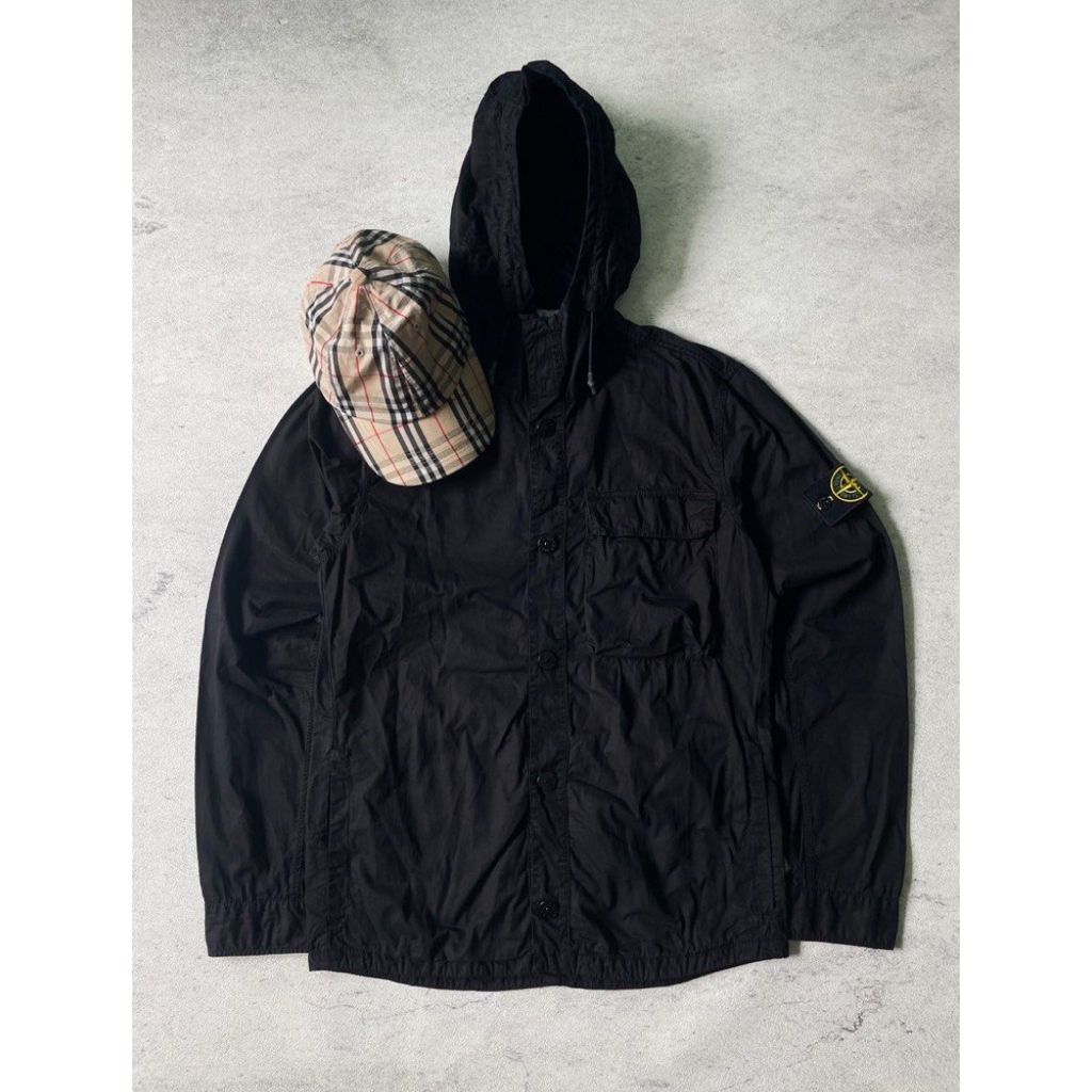 Stone Island Overshirt Hoodie single pocket authentic original