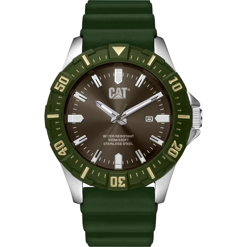 Original 100% Jam Tangan Pria CAT PZ.141.23.323 Rubber Strap Garansi Resmi 2 Tahun