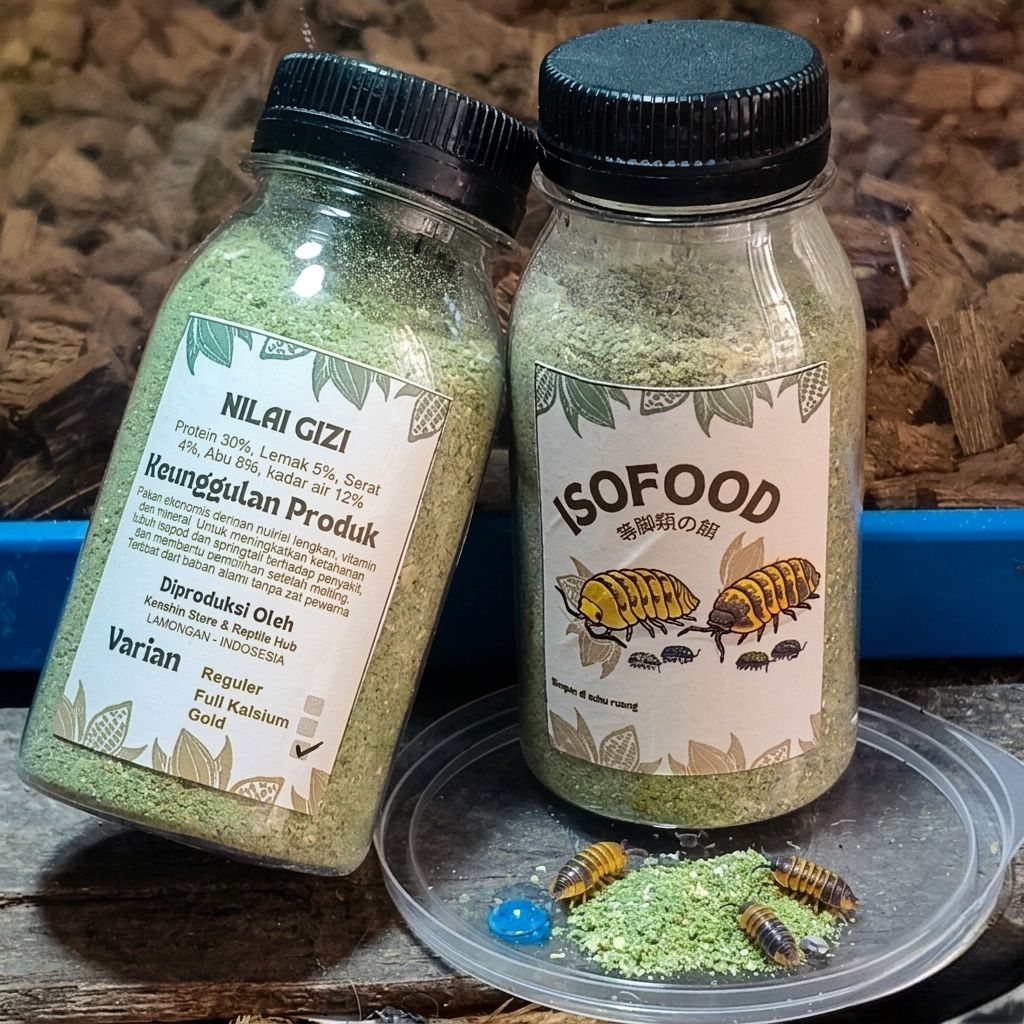 Isofood pakan isopod premium / makanan isopod / makanan springtail