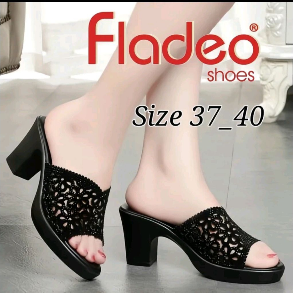 Fladeo Sandal High Heels Premium 7 Cm Wanita Dewasa / Sandal Pesta Wanita
