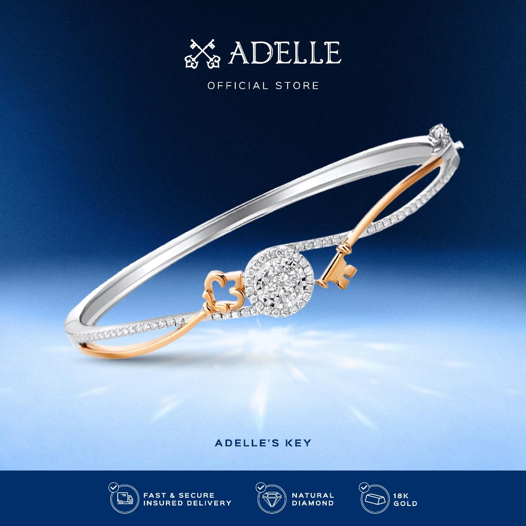 Adelle Jewellery - Adelle's Key Rayna - Gelang Emas Berlian