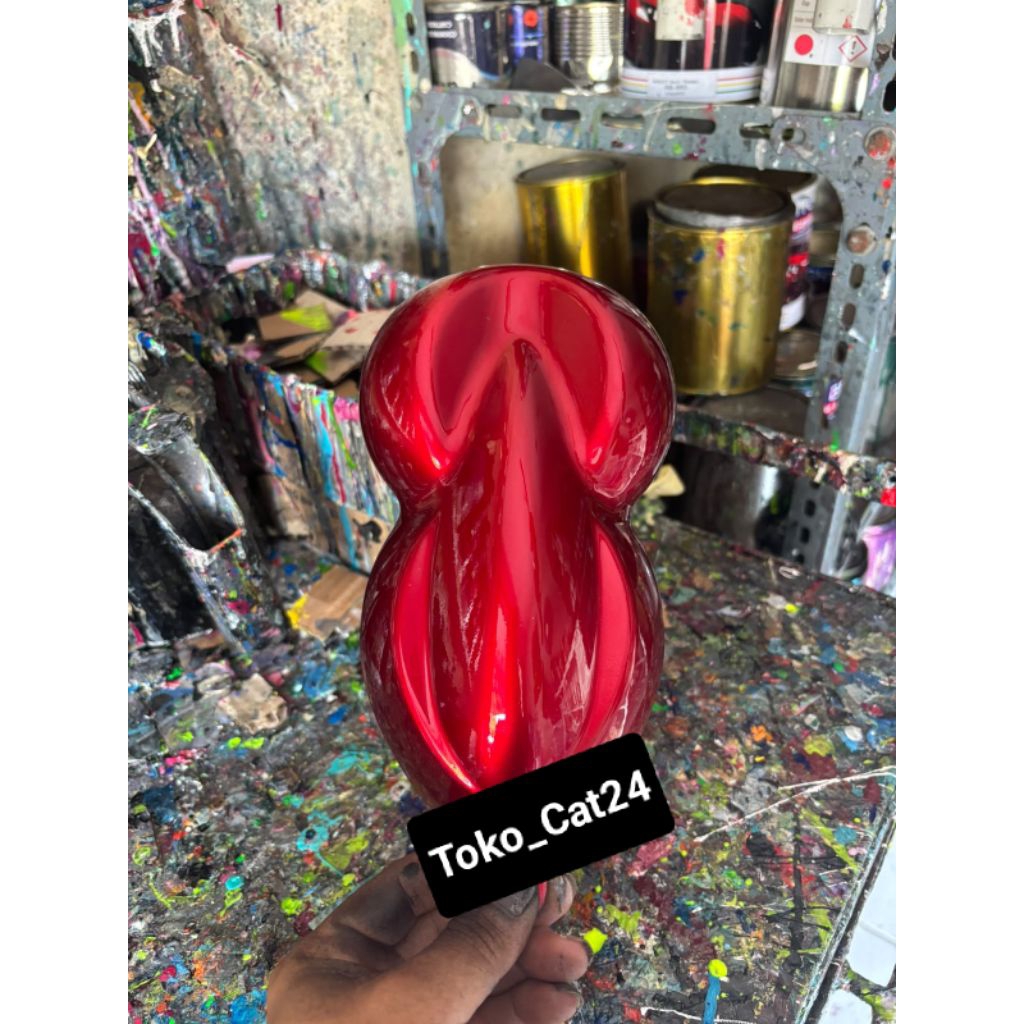 Ecoliving_ Cat Candy Tone Red Bahan Pu/Cat Candy Merah Pu Polyuretane 100%