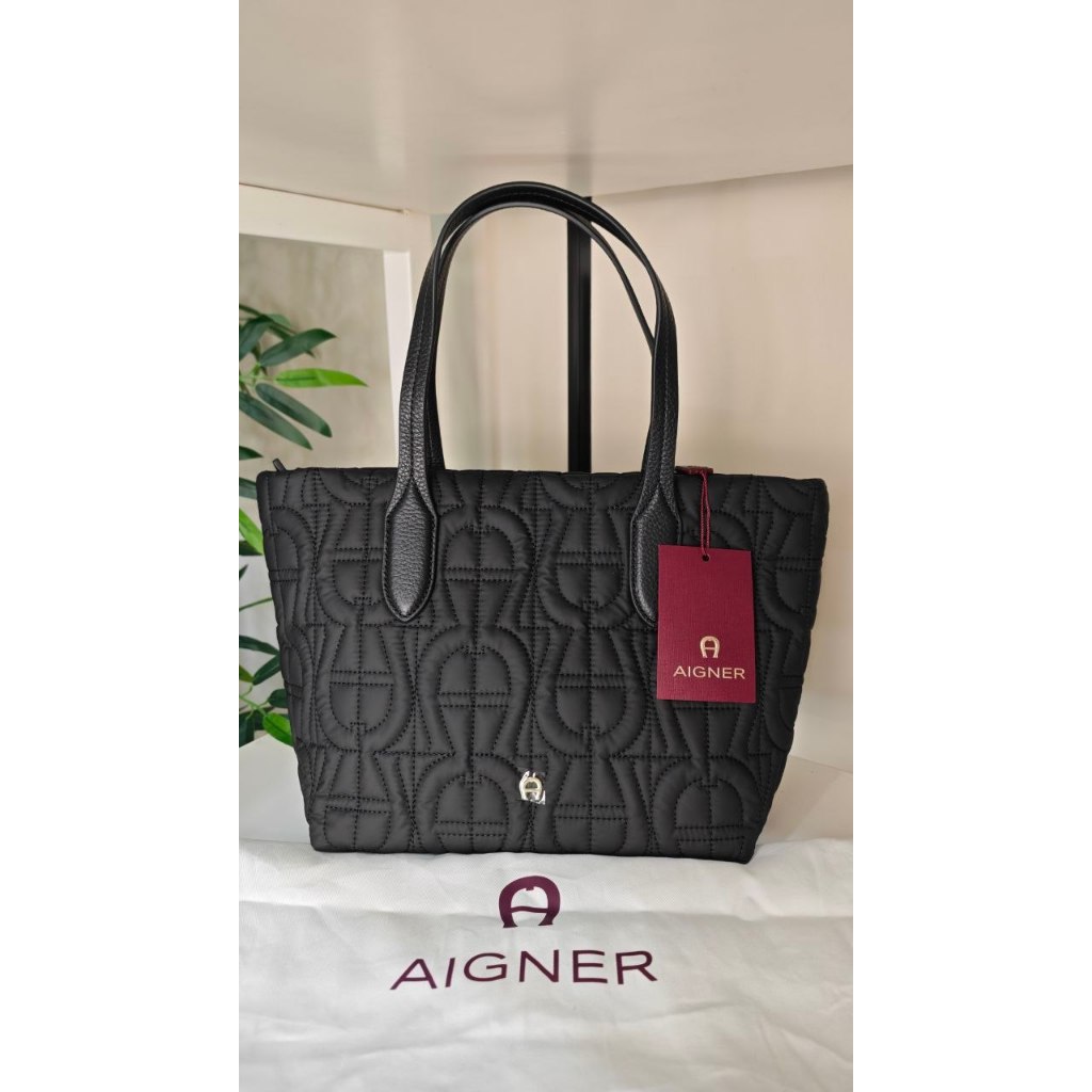 tas cewek loka003 Tote Bag Small Aigner - Black Size : 24/33 x 21 x 14 cm reday