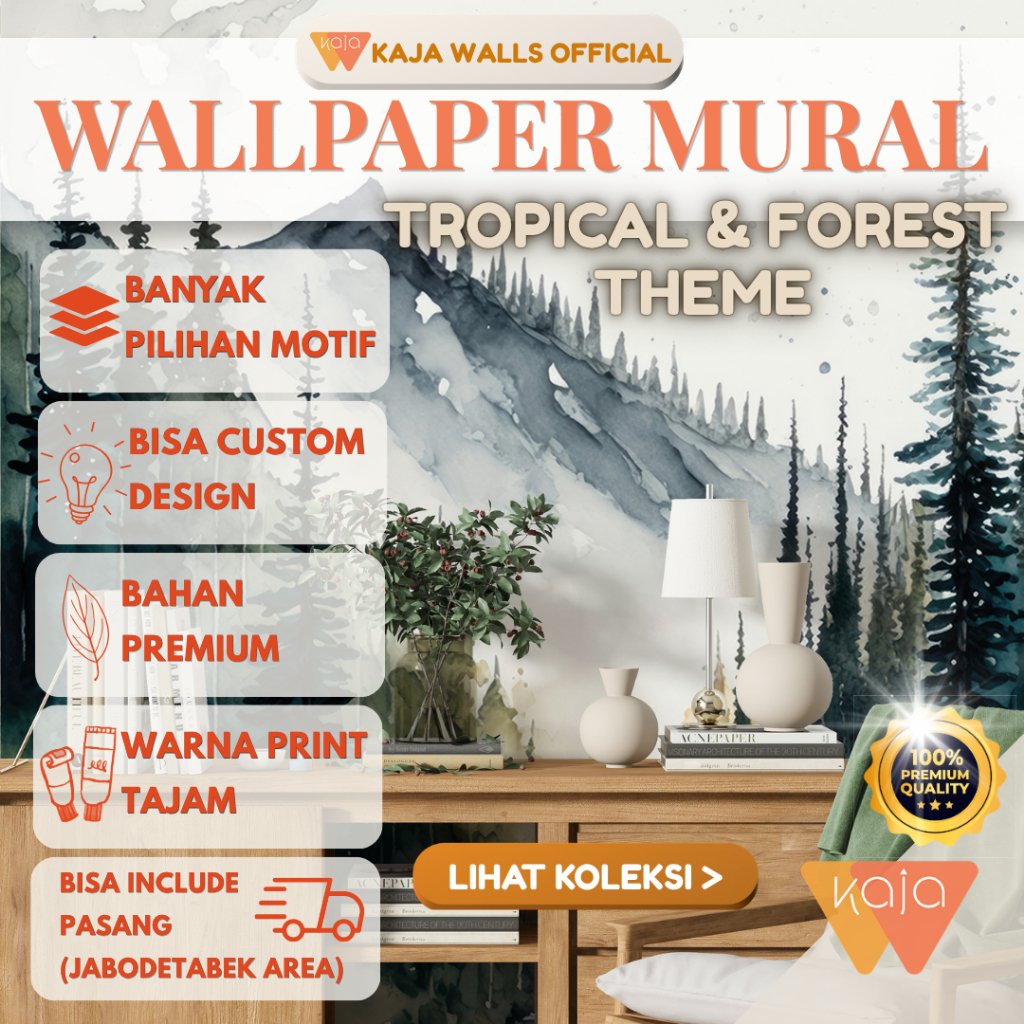 TROPICAL & FOREST Wallpaper Mural KAJA Wallmural Printing