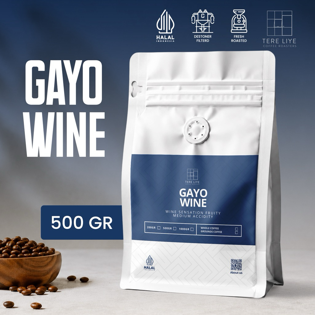 Kopi Arabika Gayo Wine 500gr Arabica Coffee Wine 500gr