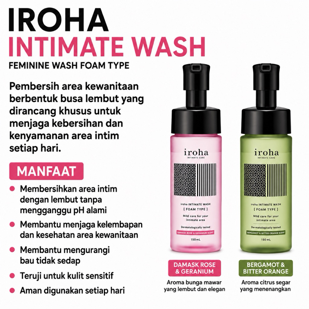 IROHA Intimate Wash Foam Japam