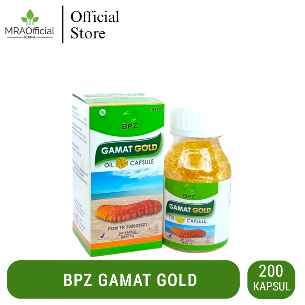 Kapsul Gamat Gold Oil BPZ 200 Kapsul | Gamat Oil Mengandung Ekstrak Teripang