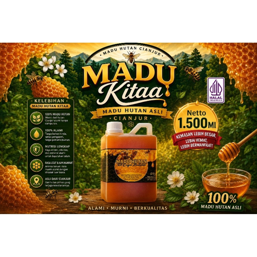 Madu Hutan Asli Cianjur 1.500Ml