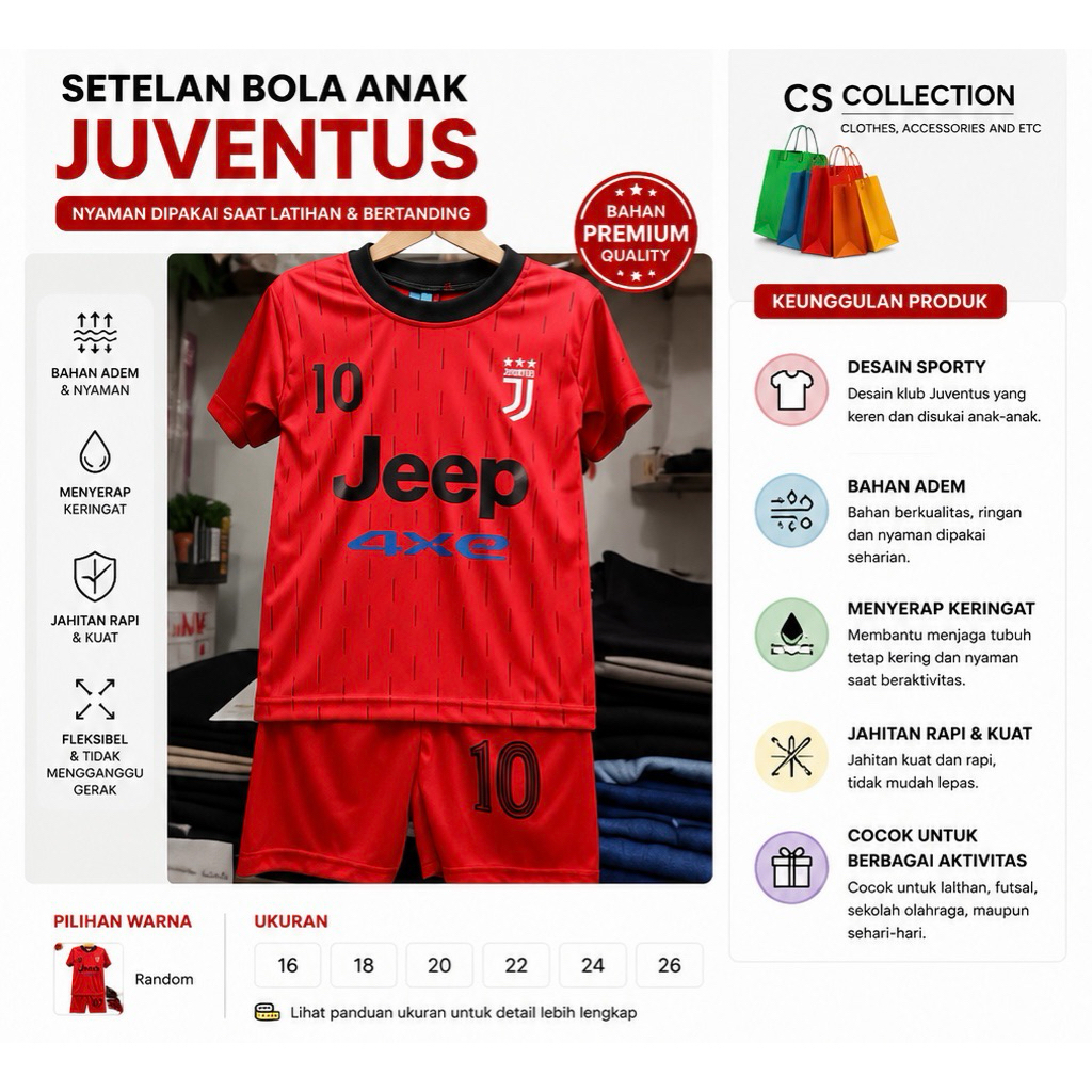 Setelan bola anak / baju bola anak / baju bola tanggung / stelan futsal anak