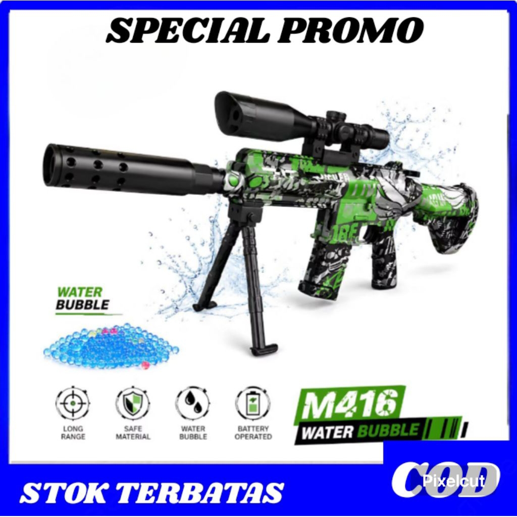 MAINAN PISTOL PISTOLAN TEMBAK TEMBAKAN  ANAK LAKI LAKI PELURU BUSA SNIPER NERF BULLET AWM MURAH/MAIN
