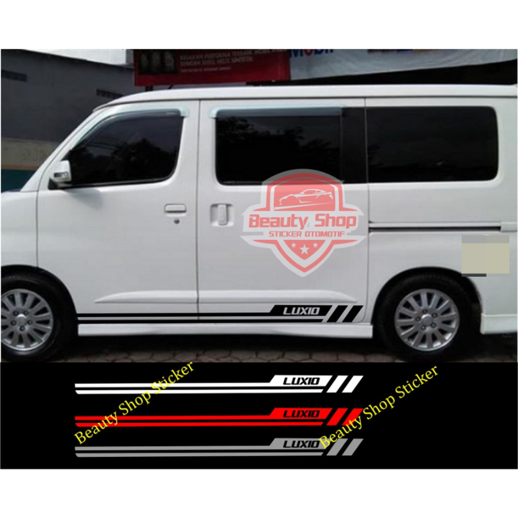 hot promo sticker stiker mobil daihatsu luxio list stripe sticker mobil luxio