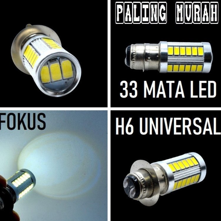 Lampu Depan LED 33 Mata Titik Led Putih H6 Motor Bebek Matic