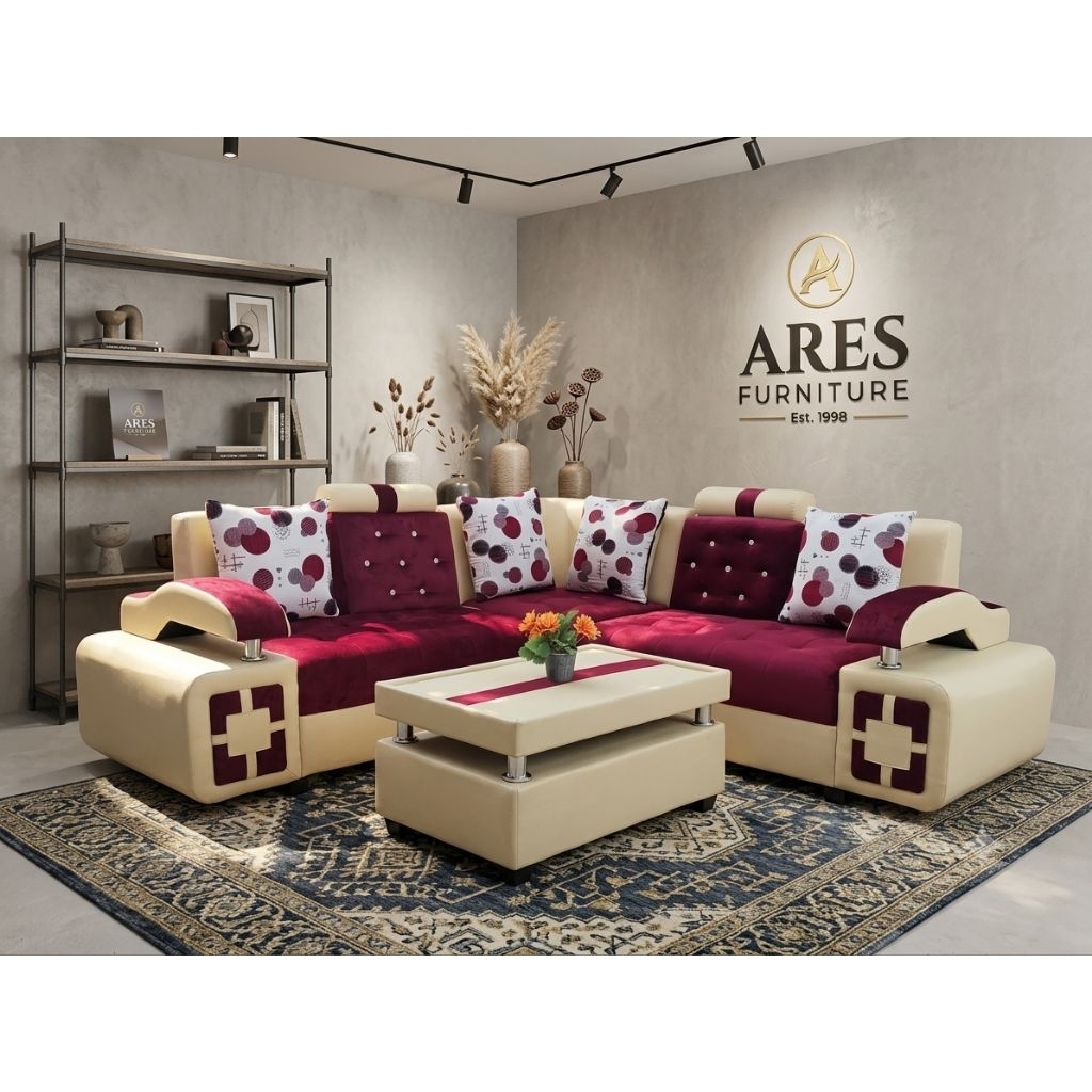 Sofa sudut Tangan biawak / Sofa ruang tamu / kursi sofa minimalis Termurah Brebes Cirebon Tegal Pema
