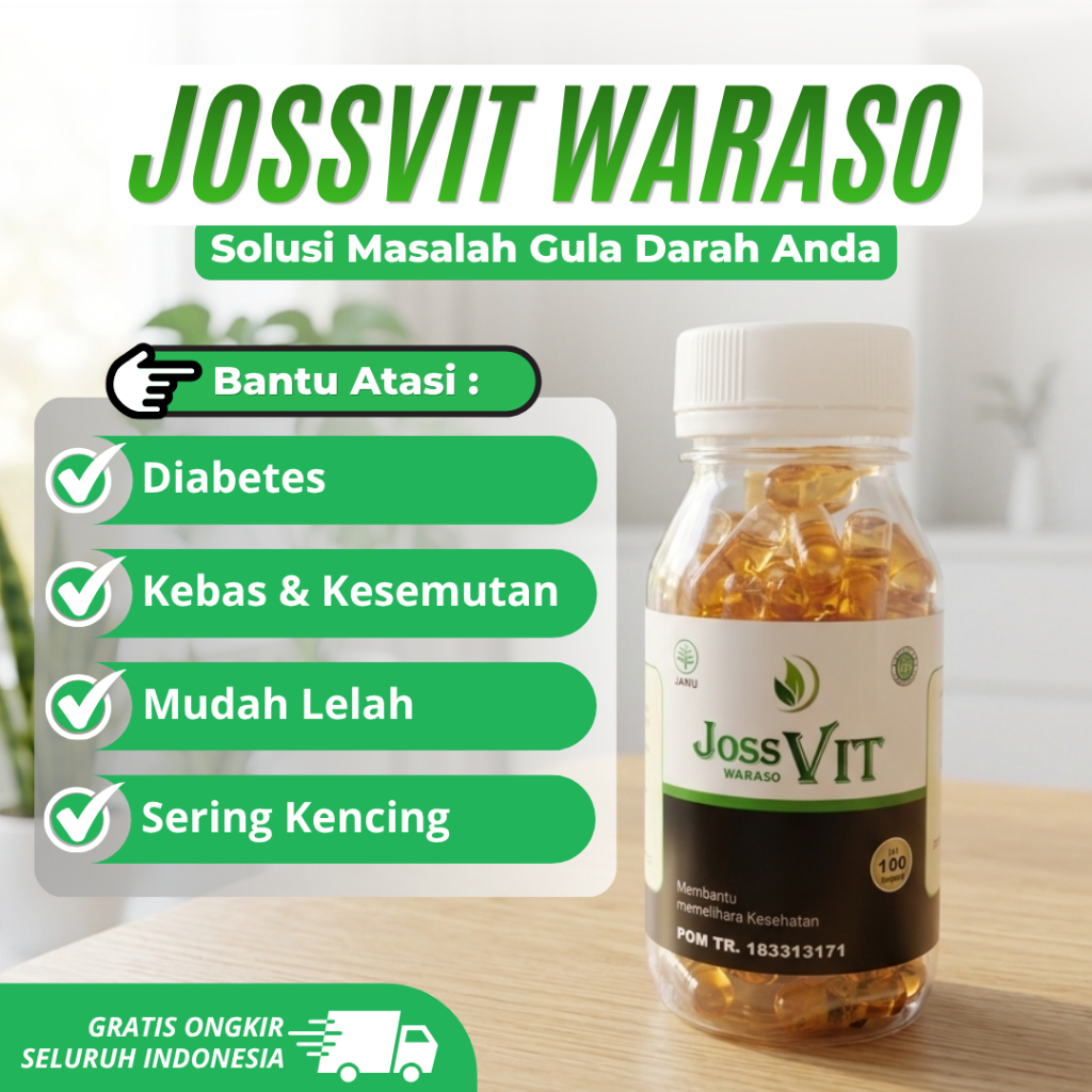 JossVIT - Obat Herbal Original Diabetes Kolestrol Tinggi Asam Urat - Bebas Efek Samping