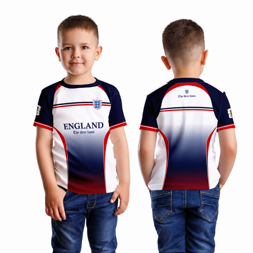 JERSEY ANAK Piala Dunia 2026 England / Jersey England Printing