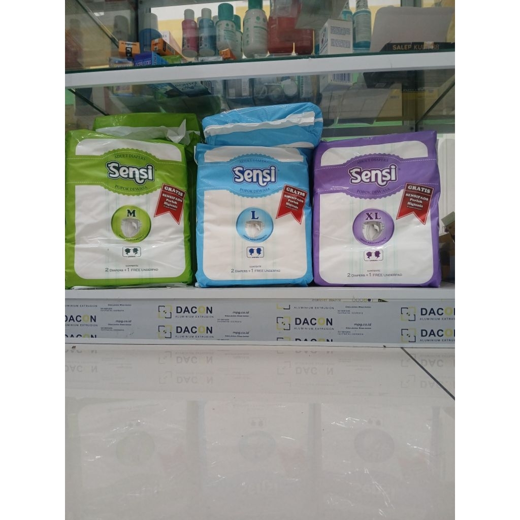 SENSI PAMPERS DEWASA M L XL (HARGA PER PACK)