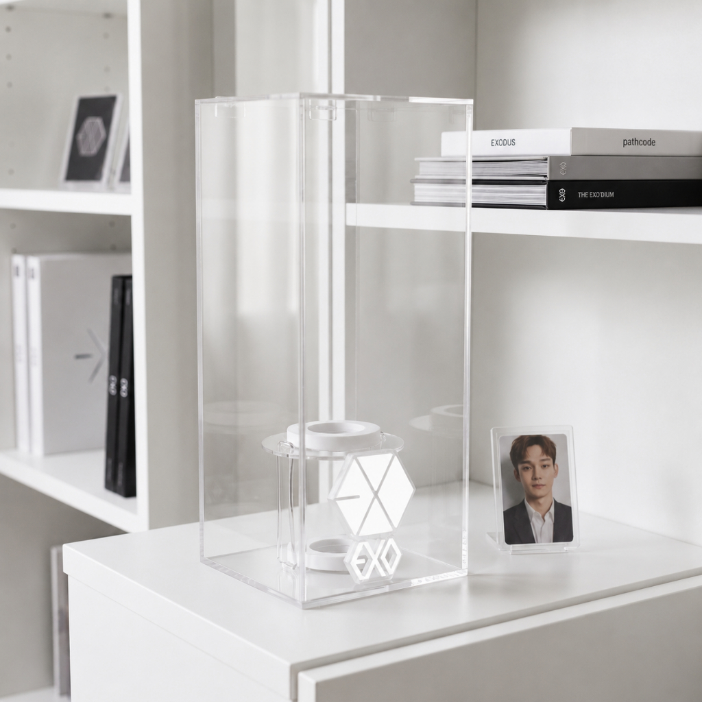 BOX LIGHTSTICK EXO VERSI 3 / RAK AKRILIK LS EXO VERSI 3 / PELINDUNG AKRILIK LS EXO VERSI 3