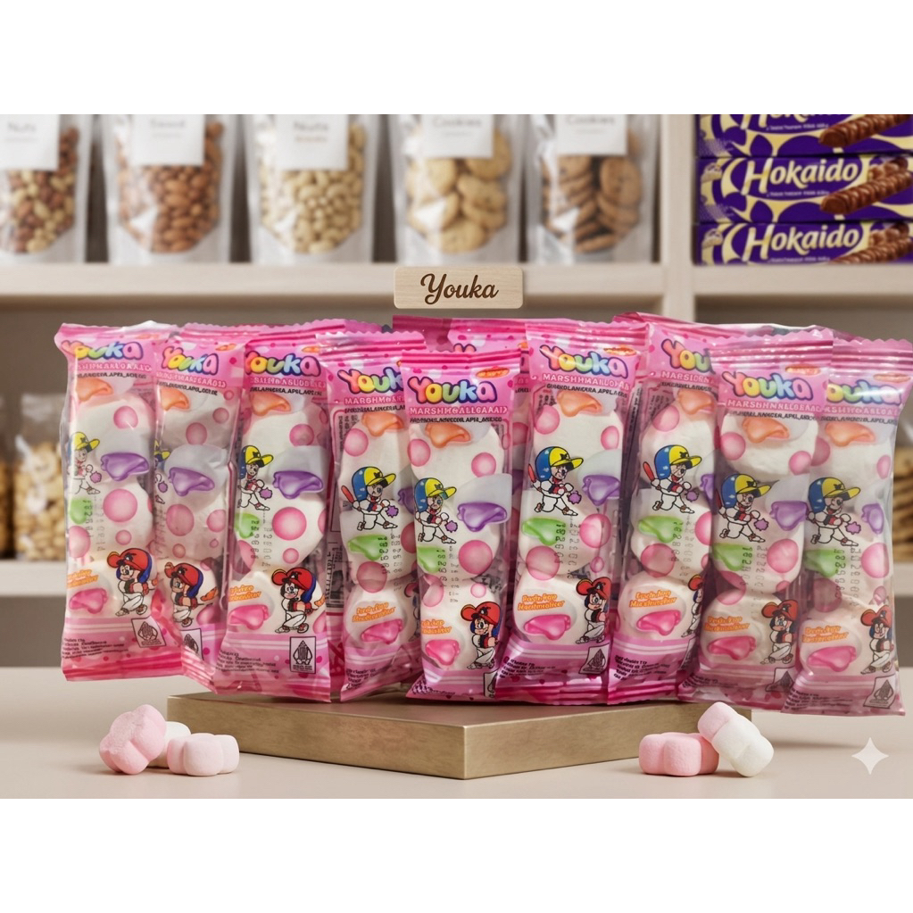 Youka Marshmallow 1 pack isi 20pcs / Youka Marshmallow 500an