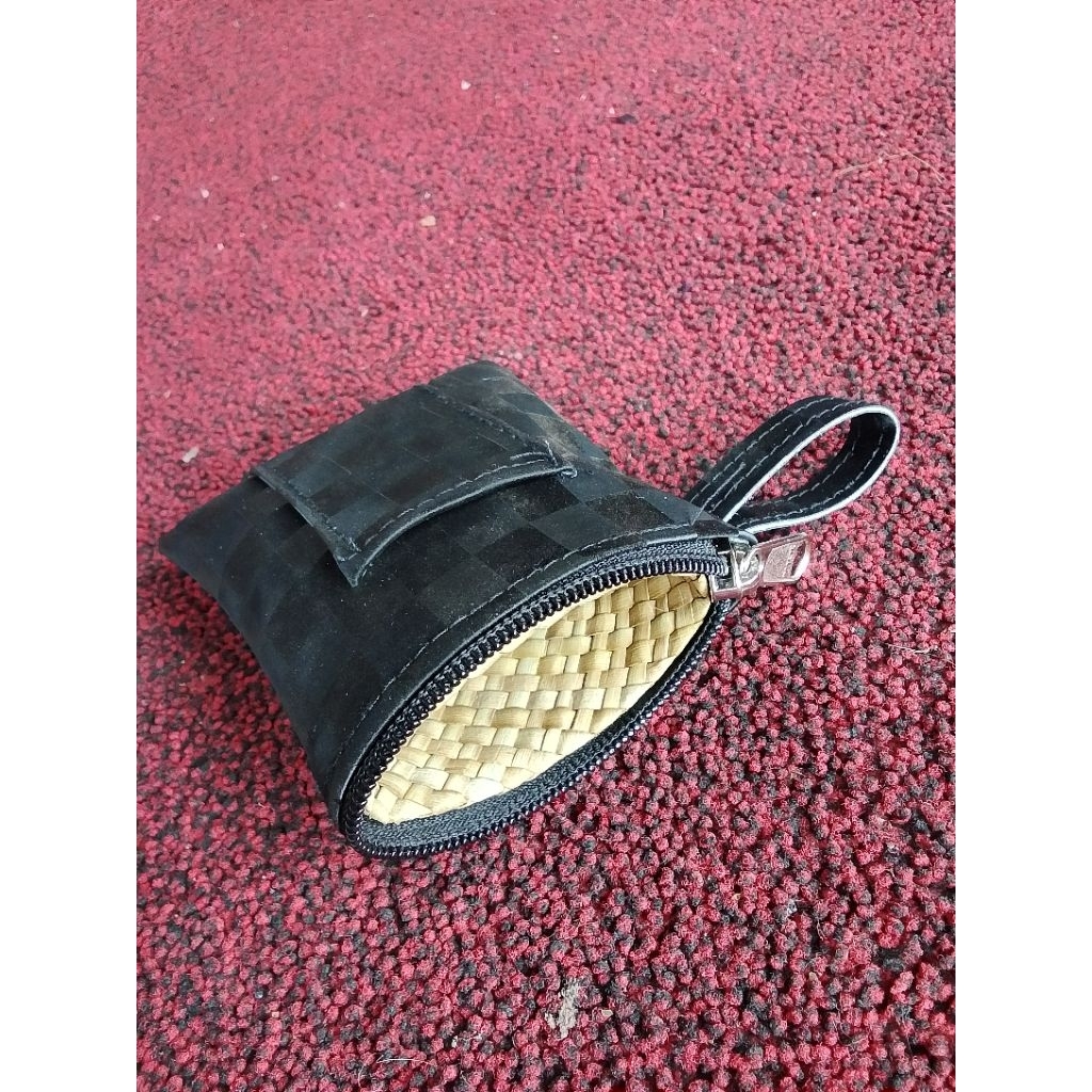 TERBARU SLEPEN/DOMPET KULIT ANYAMAN PANDAN