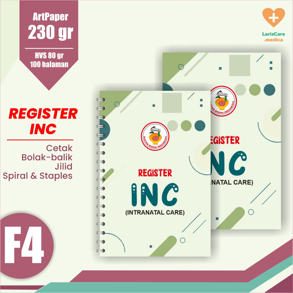 Register INC, Register Bidan, Buku Regisster, Buku Bidan