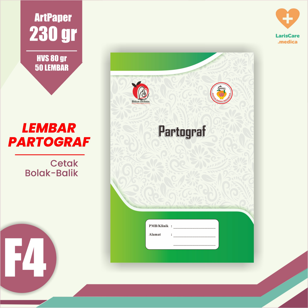 PARTOGRAF, Lembar Partograf, Buku Bidan