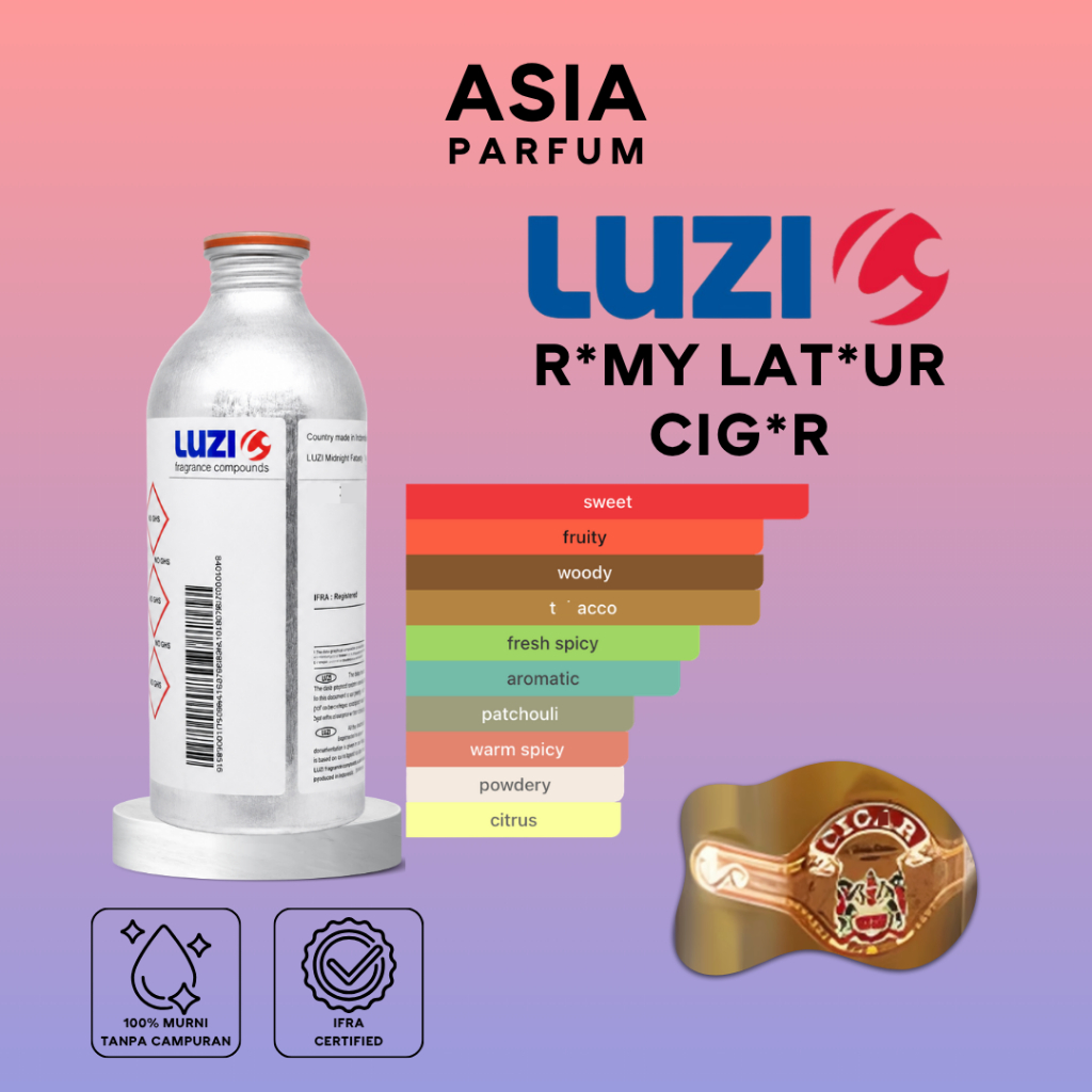 LUZI CIGAR TOUCH - BIBIT PARFUM CIGAR GRADE A - SEGEL & REPACK 100G