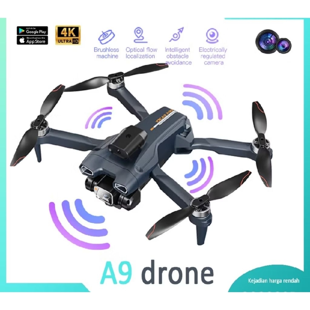 Drone A9 Brushless Optical Flow Dual Camera New